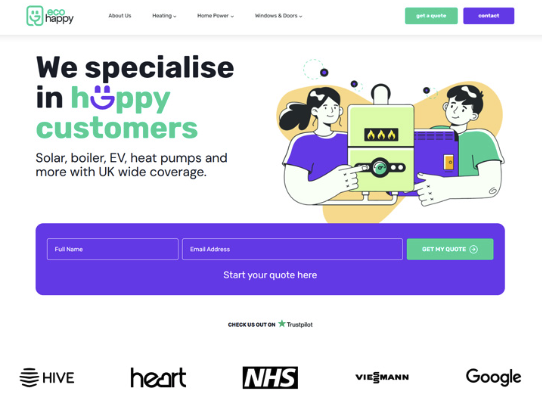 Eco Happy website